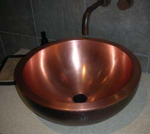 Protect Copper Sinks from tarnish & waterspots.