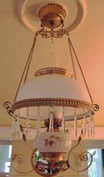Antique Brass Lamp after Cleaning & sealing with ProtectaClear