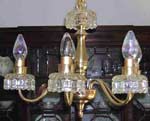 Brass Chandelier protected from tarnish with ProtectaClear