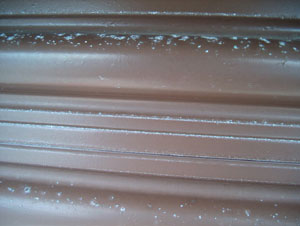 Even painted metal will corrode in a marine or salt environment if it is not sealed and protected.